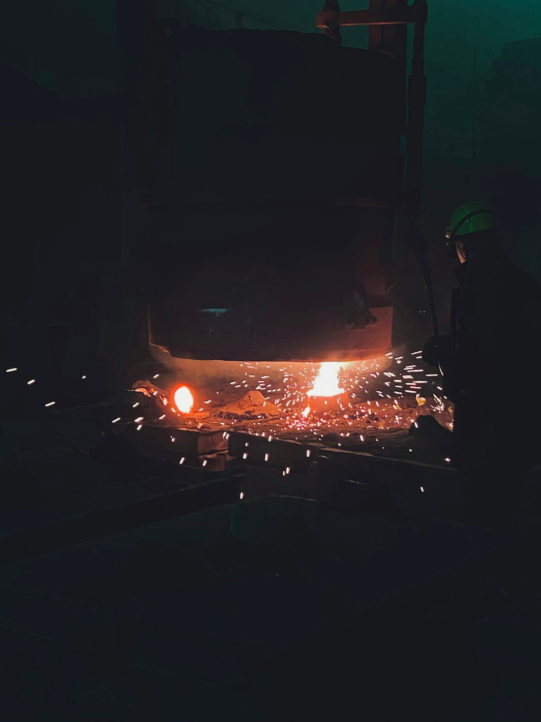 black car in front of white car