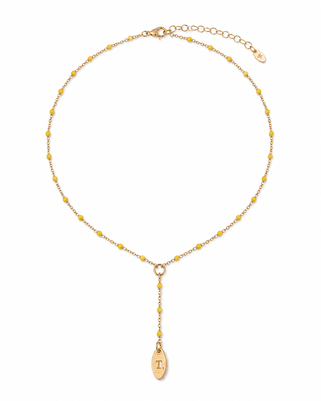 Collier Riviera | perle jaune