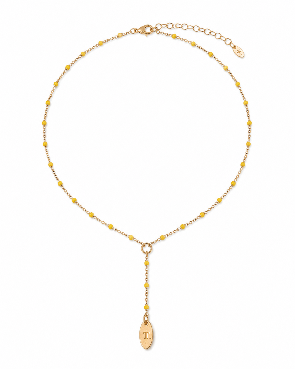Collier Riviera | perle jaune