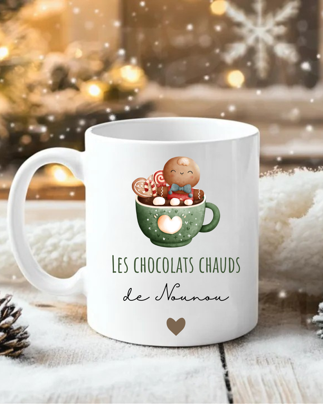 Mug Noël personnalisable | Nounou