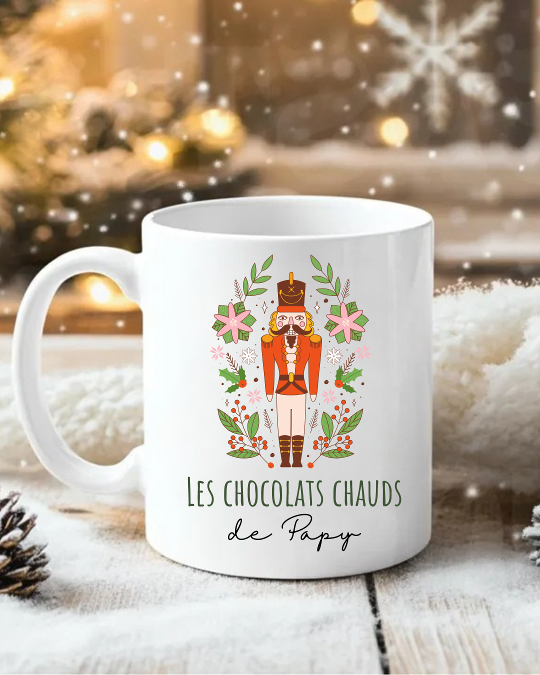 Mug Noël personnalisable | Papy casse noisette