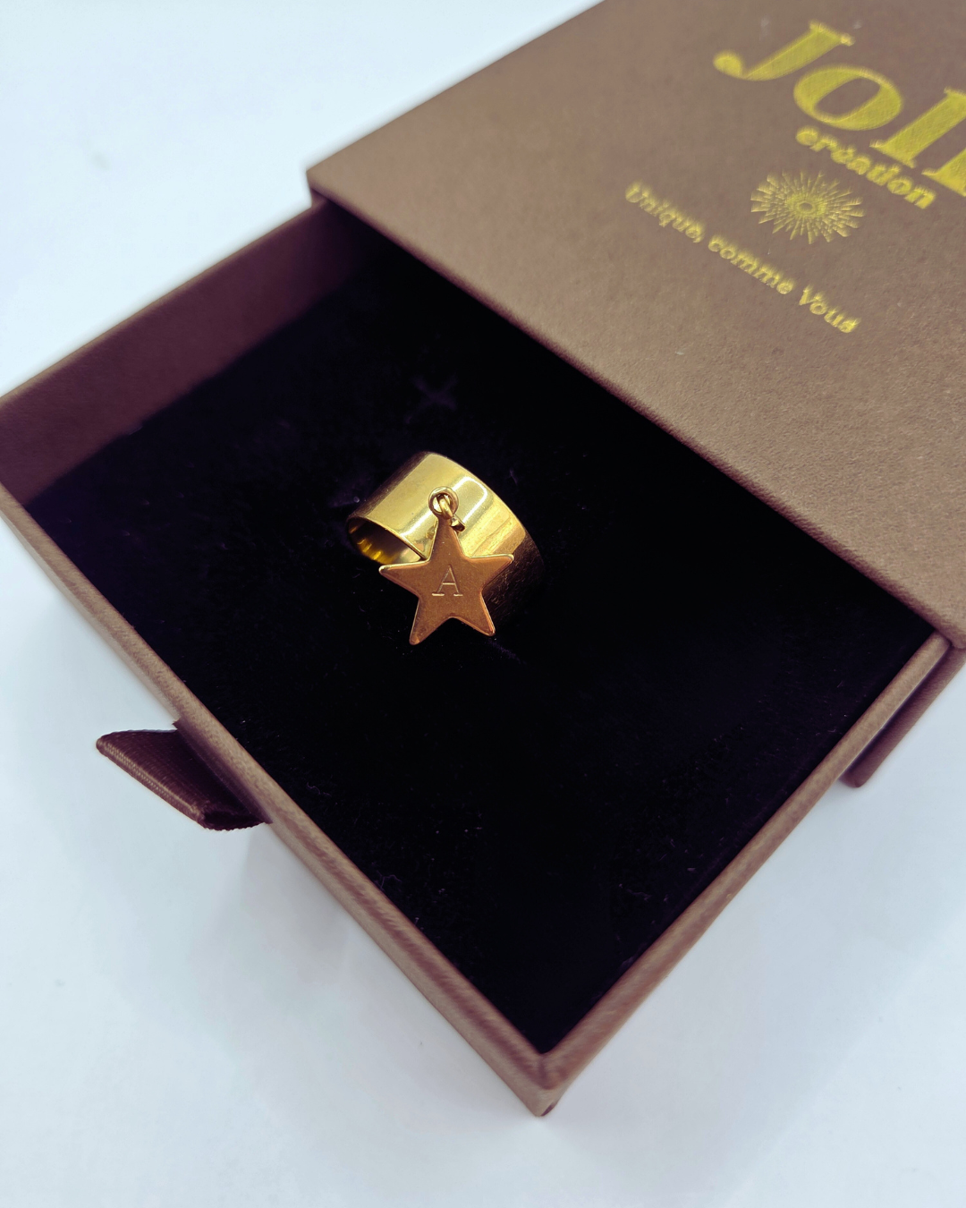 Star | Bague Breloque Personnalisée