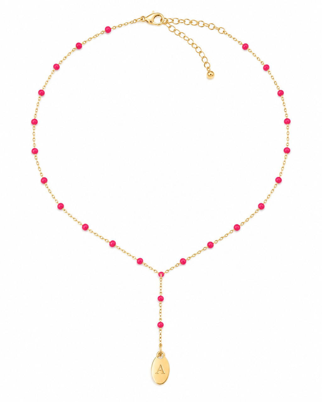 Collier Riviera | perle rouge