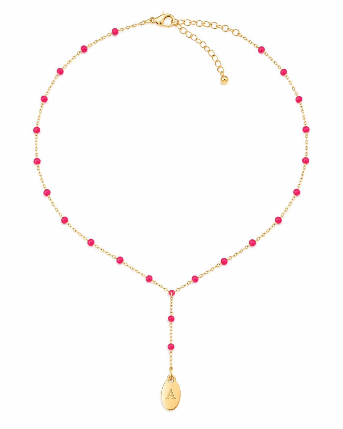 Collier Riviera | perle rouge