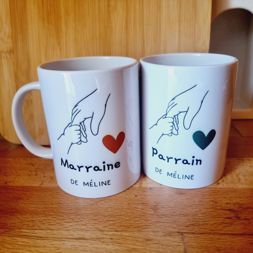 Mug Parrain & Marraine - Petite mains