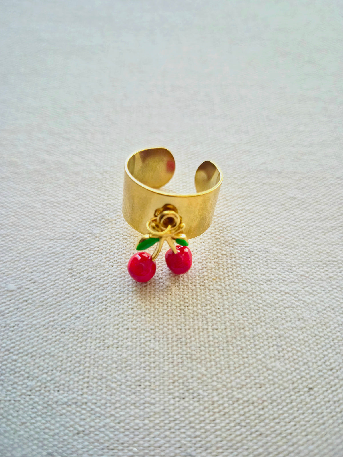 Bague ajustable | Cerise