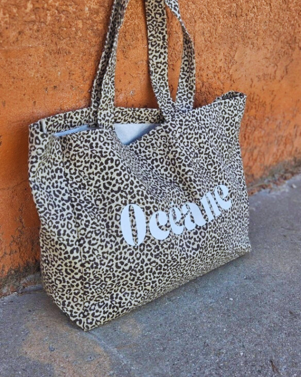 Cabas plage Léopard