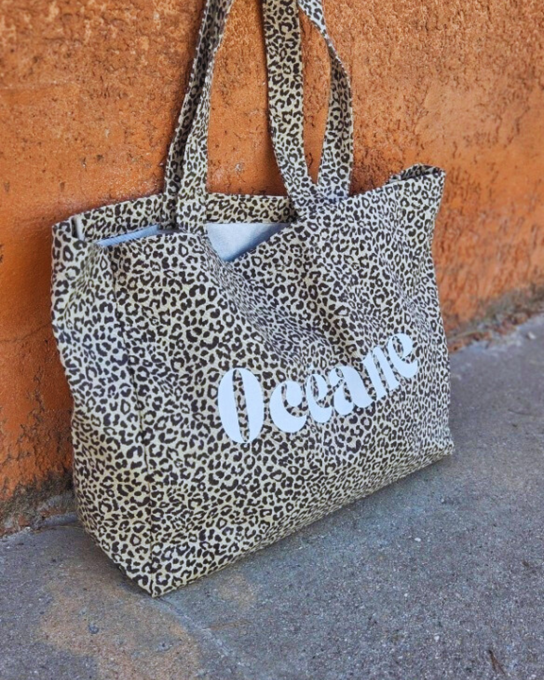 Cabas plage Léopard