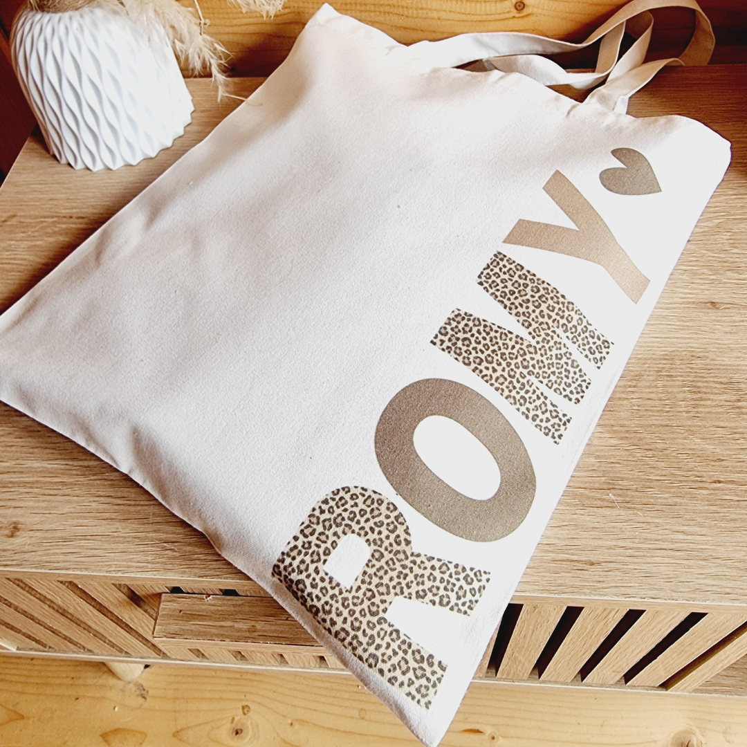 Cabas Prénom Léopard