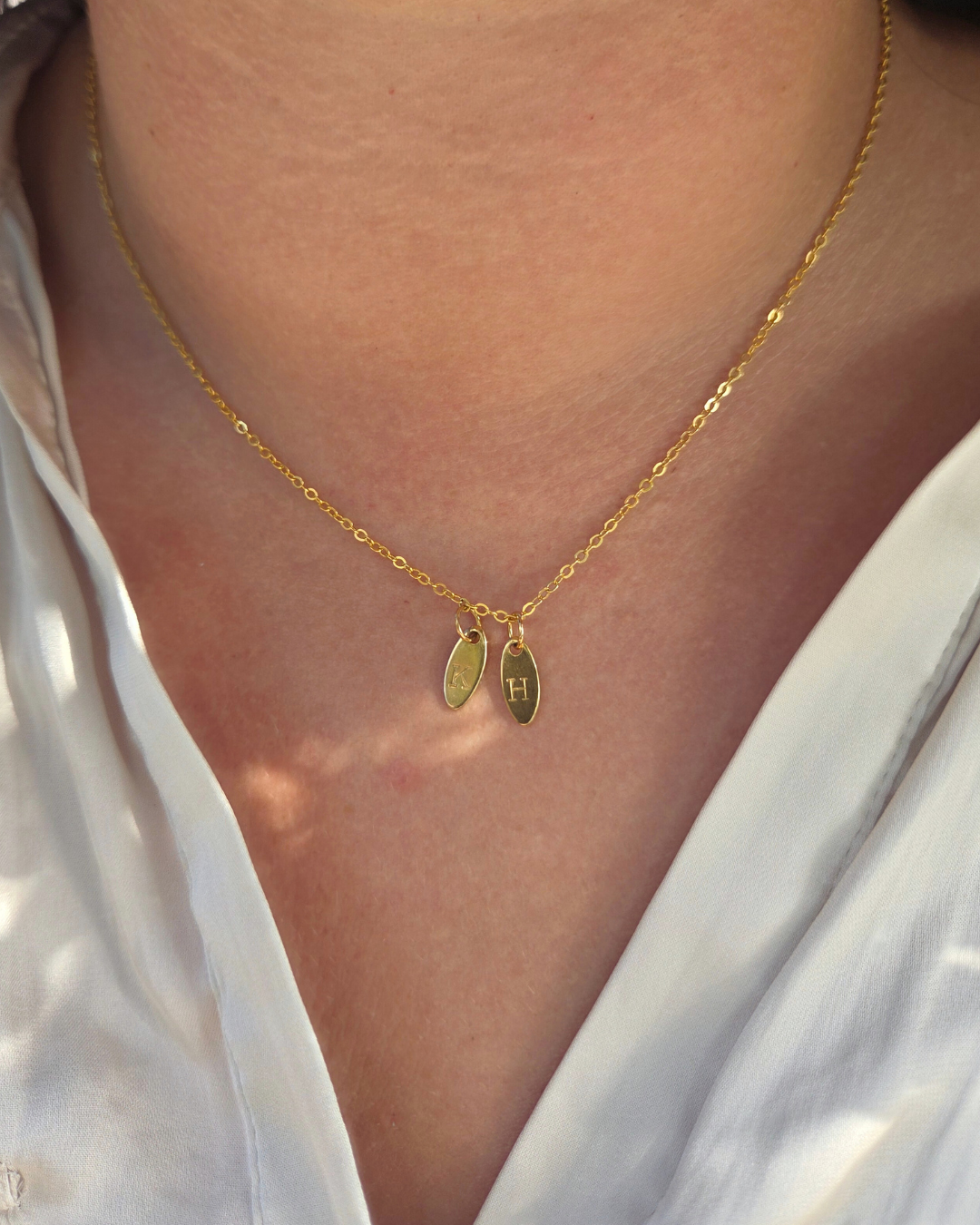 Collier pendentif l Initiale