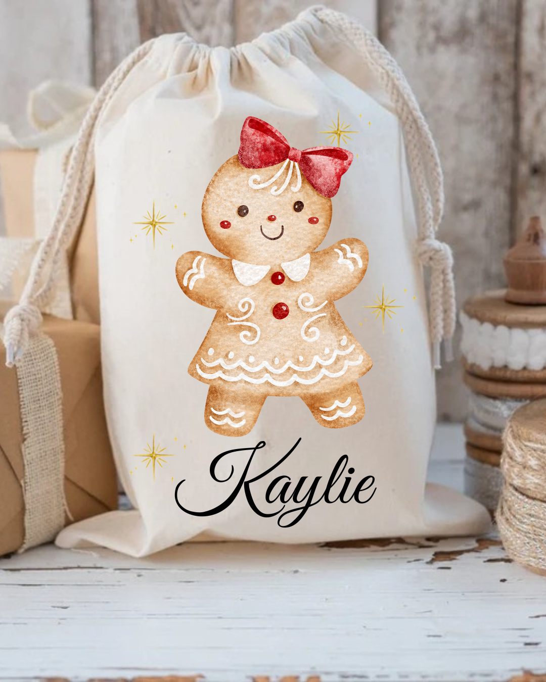 Hotte Noël | Pain d'épice noeud