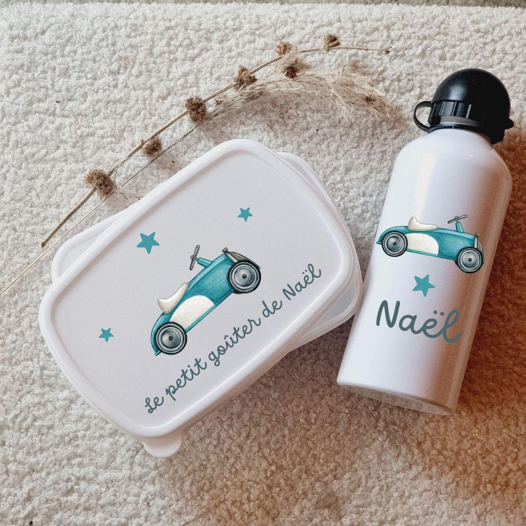 Boîte à goûter et Gourde  Voiture vintage