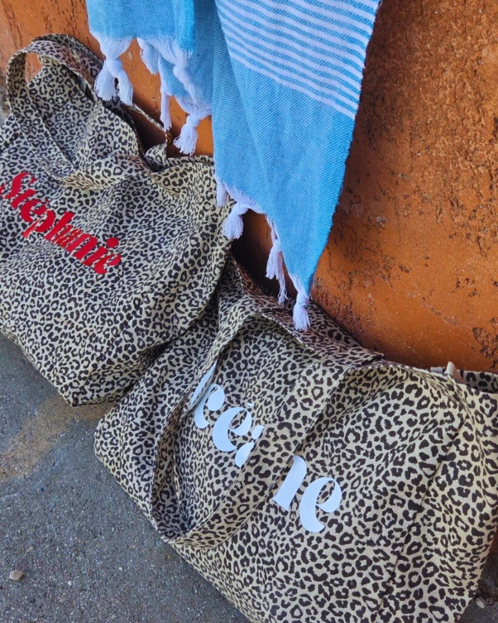 Cabas plage Léopard