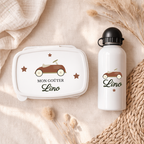 Boîte à goûter et Gourde personnalisable | Voiture