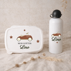 Boîte à goûter et Gourde personnalisable | Voiture