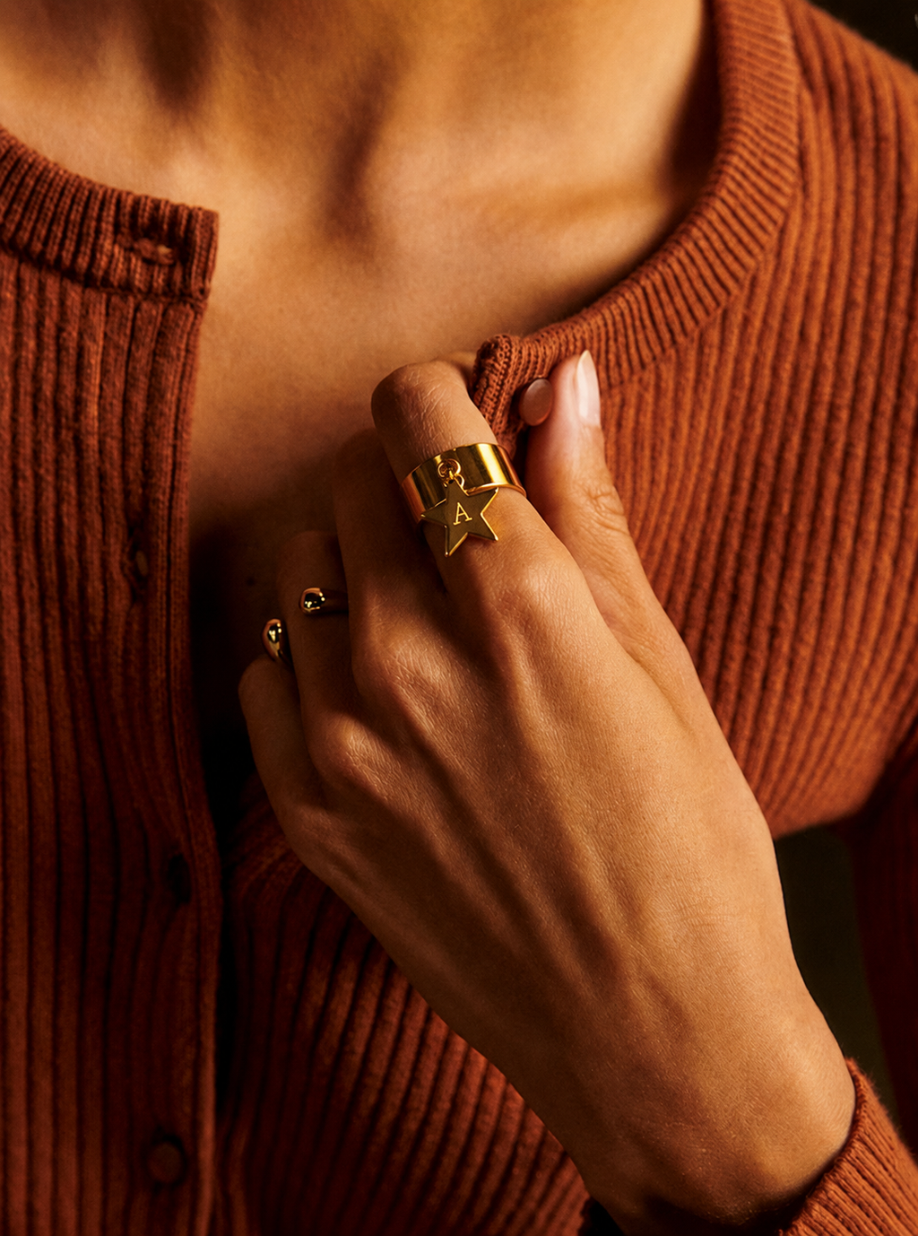 Bague Breloque personnalisable |  Star