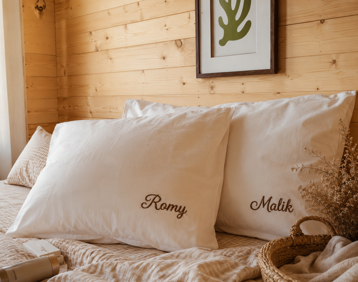 Taie d'oreiller Initiale | 100 % personnalisable