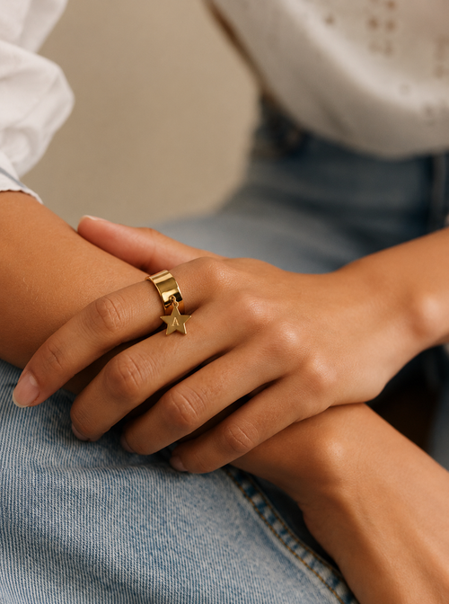 Bague Breloque personnalisable |  Star
