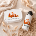 Boîte à goûter et Gourde personnalisable | Maman Renard