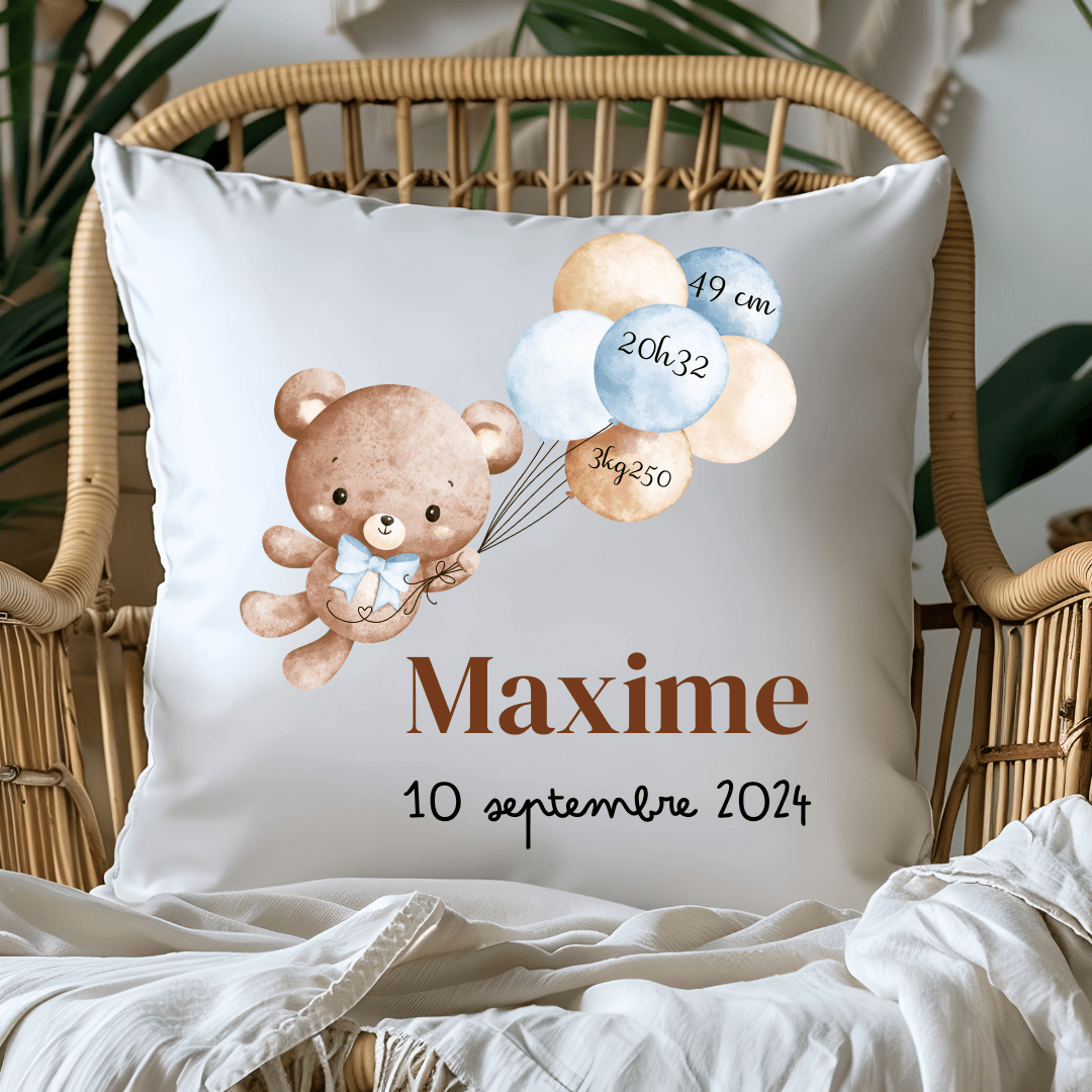 coussin de naissance pour bébé garçon