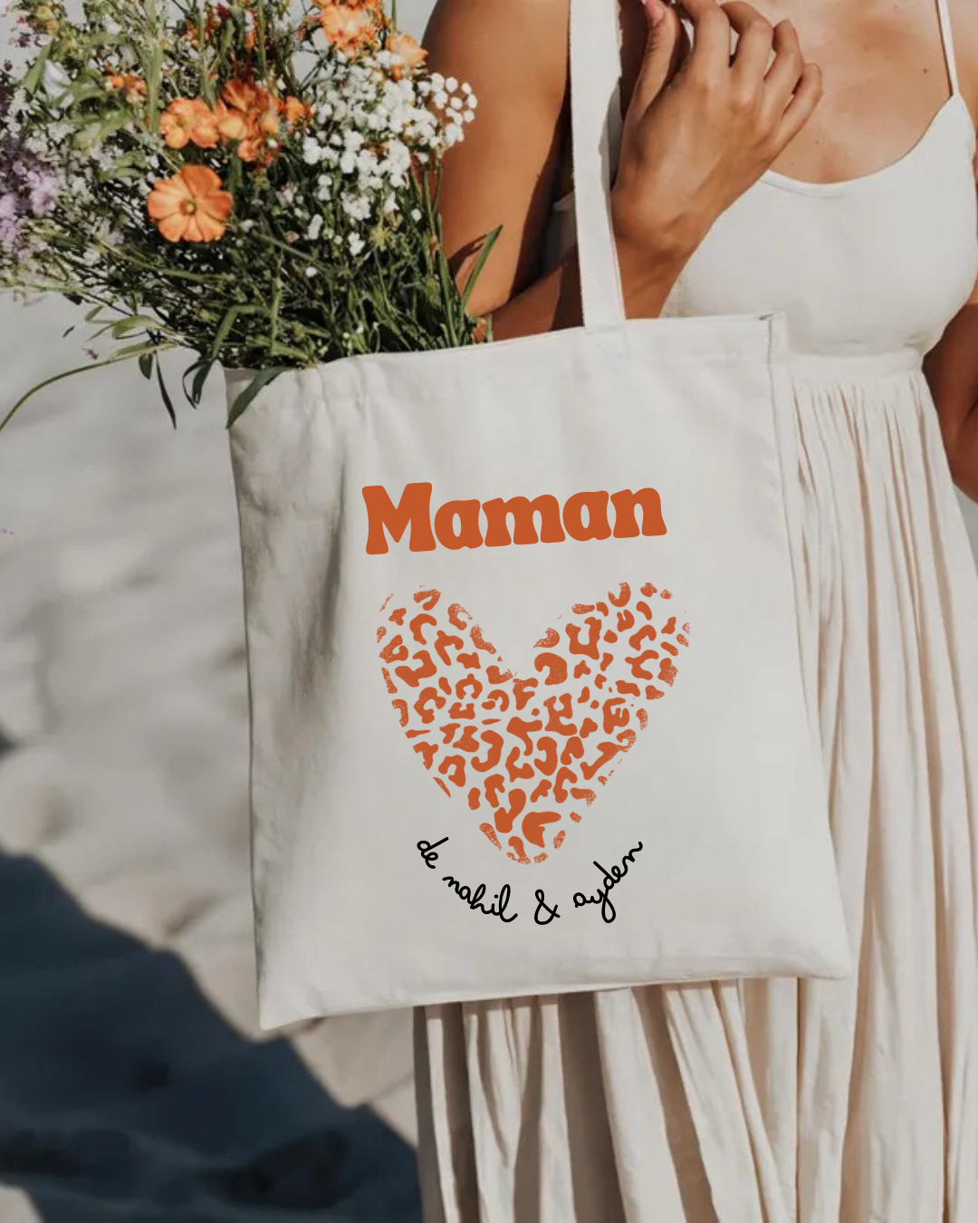 Tote bag | Coeur léopard