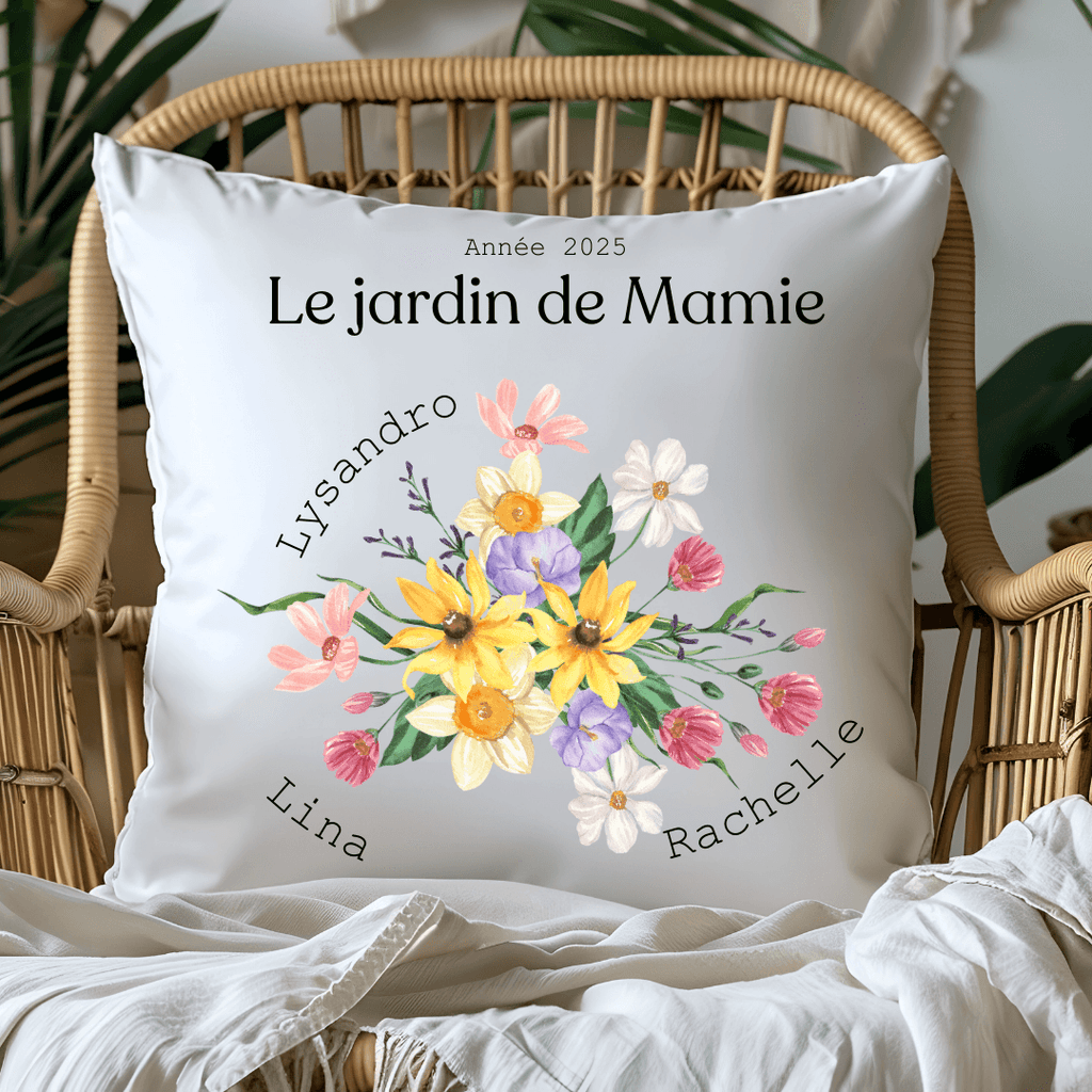Coussin Personnalisé - Le Jardin de Mamie