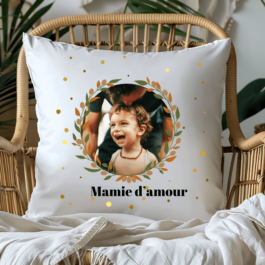 Coussin Photo Mamie d'amour