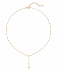 Collier Riviera | perle blanche