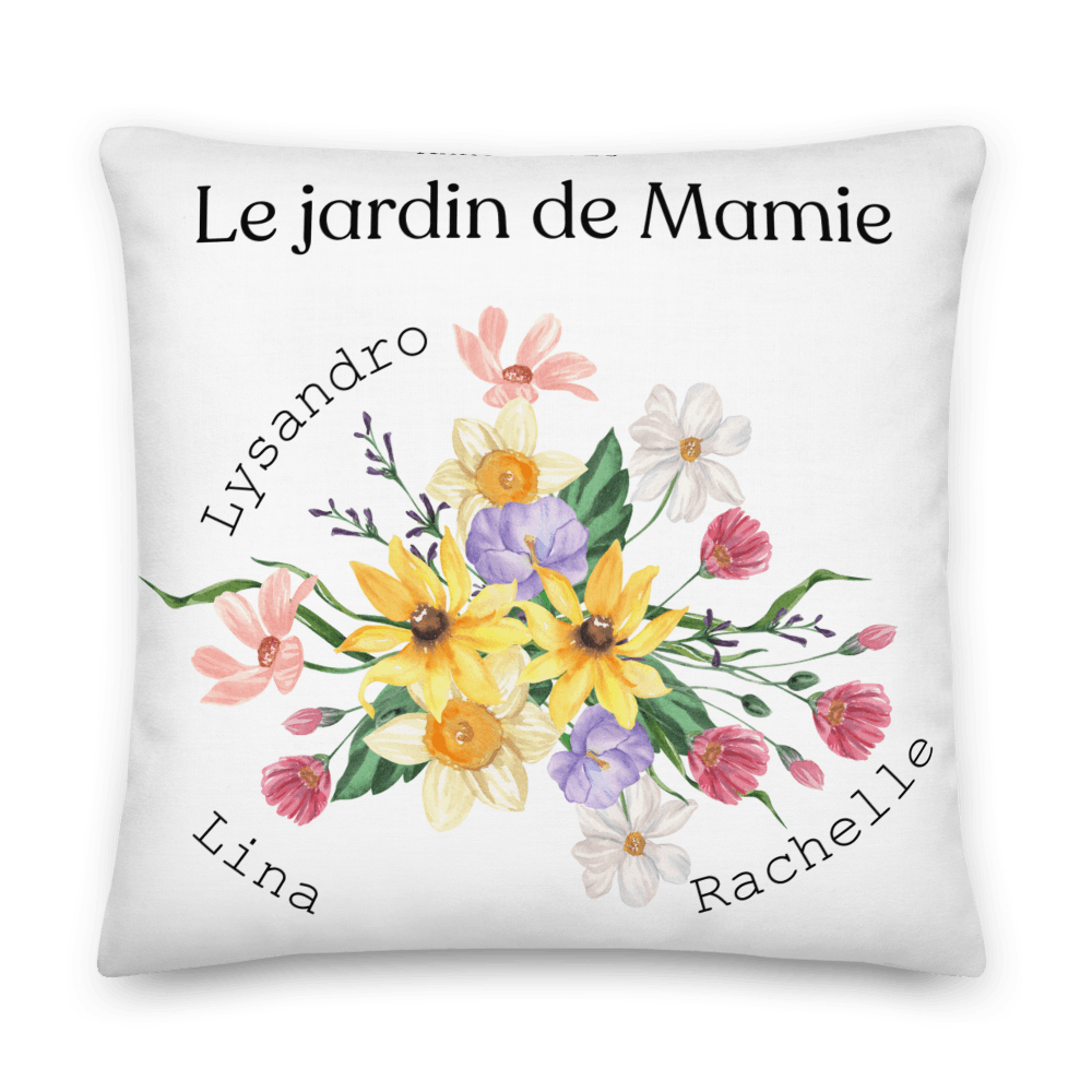 Coussin Personnalisé - Le Jardin de Mamie