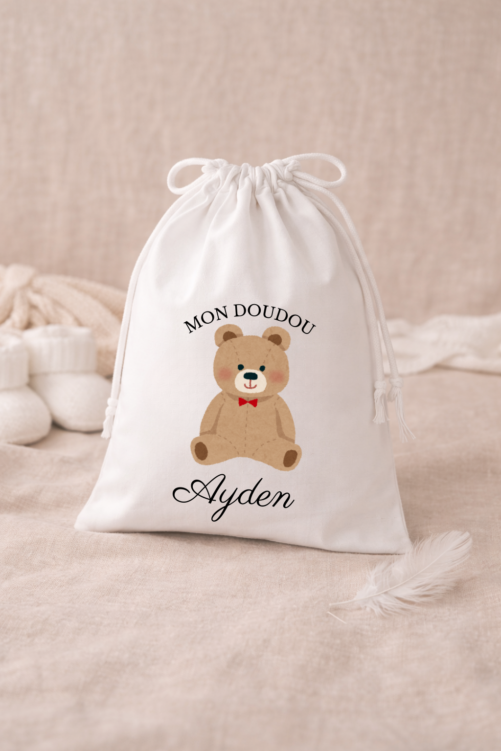 Pochon bébé | Doudou Ourson