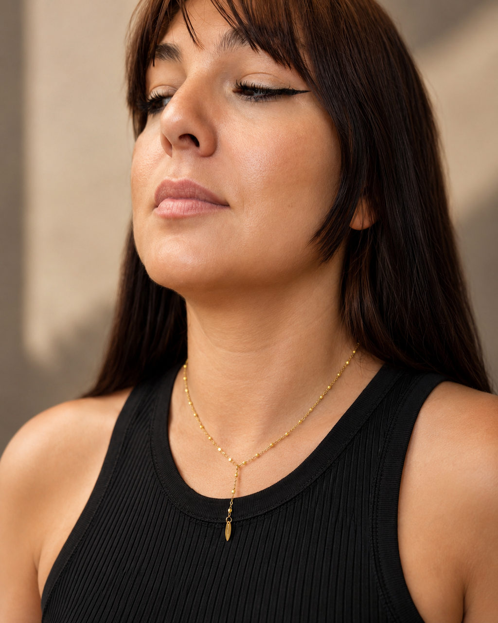 Collier Riviera | perle jaune