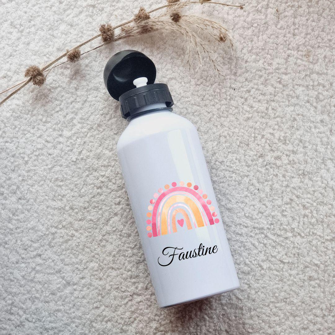 kit boite à gouter et gourde pour enfant personnalisé avec prénom