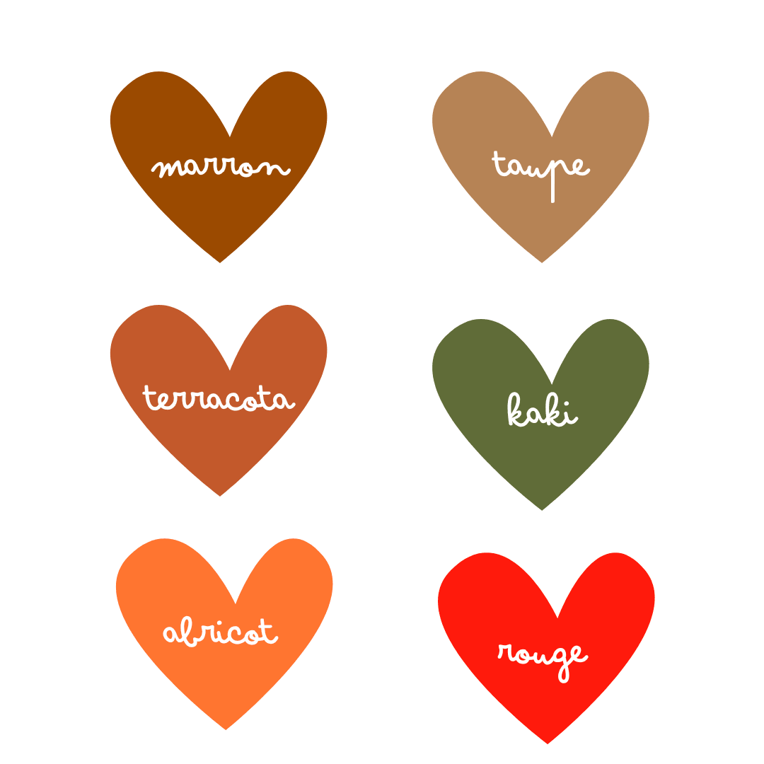 nuancier couleur coeur personnalisable